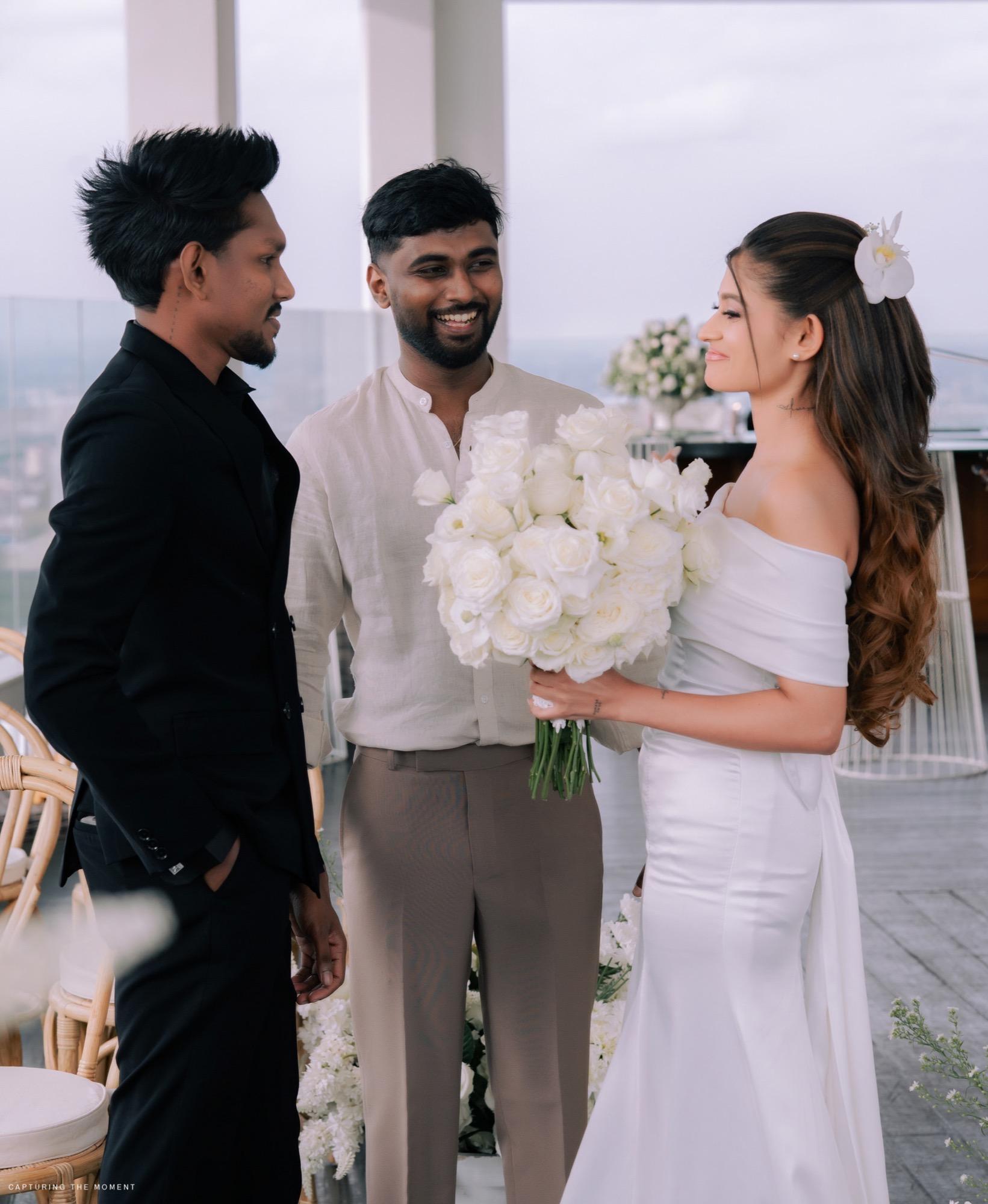 Deneth at an outdoor celebration
